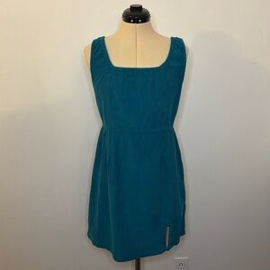 Chic Teal Sleeveless Mini Dress